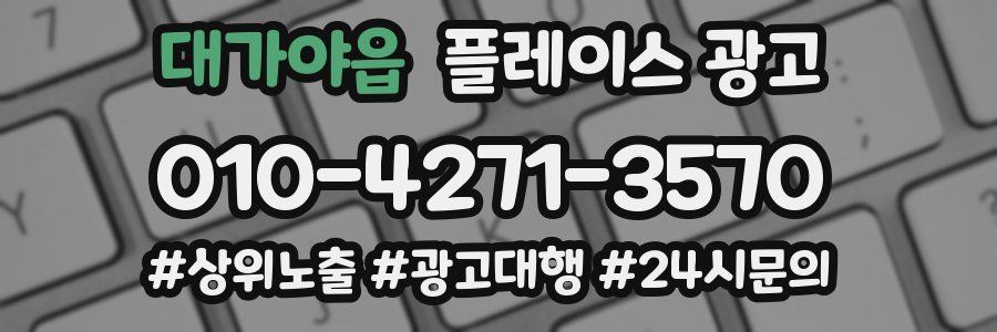 대가야읍 플레이스 광고