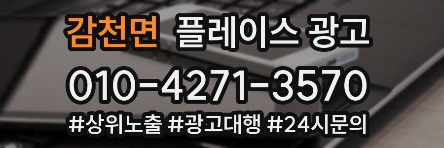 감천면 플레이스 광고