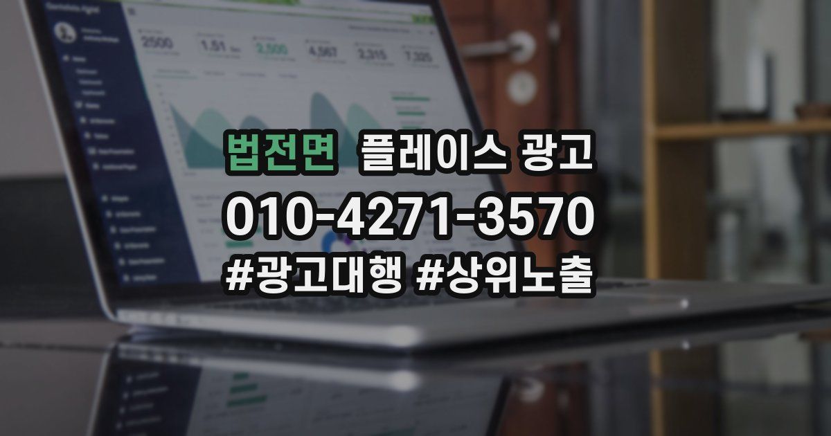 법전면 플레이스 광고