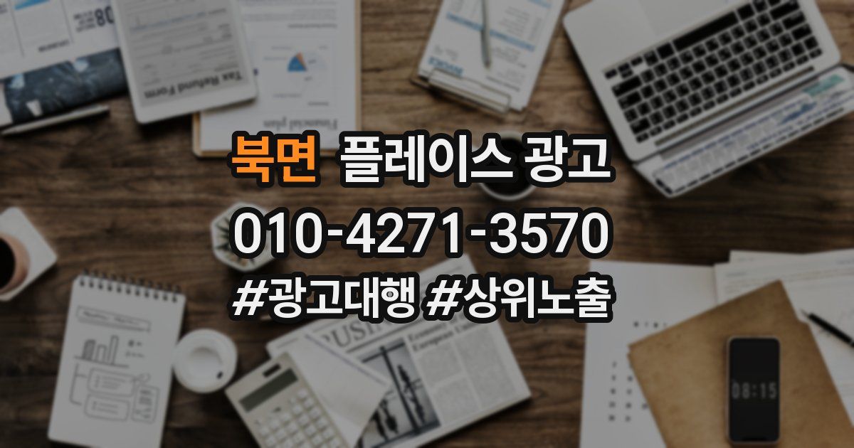 북면 플레이스 광고