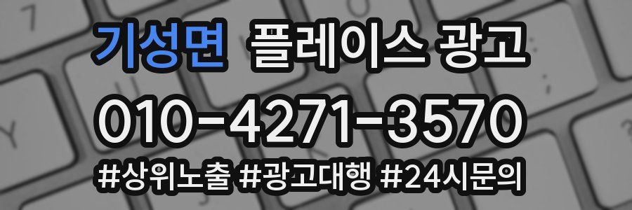 기성면 플레이스 광고