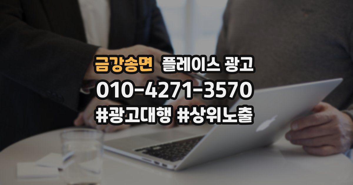 금강송면 플레이스 광고