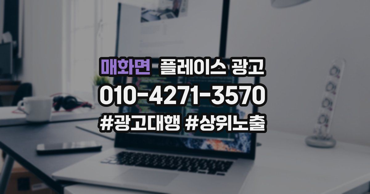 매화면 플레이스 광고