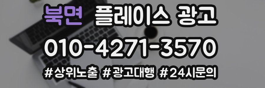 북면 플레이스 광고