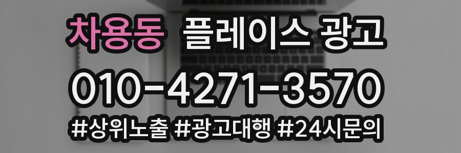 차용동 플레이스 광고