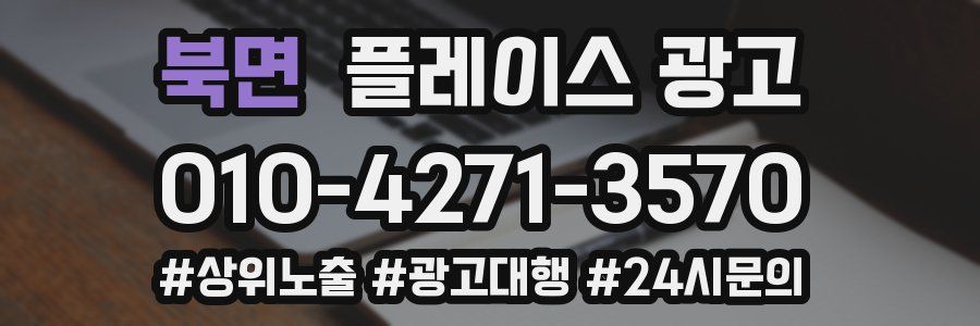 북면 플레이스 광고