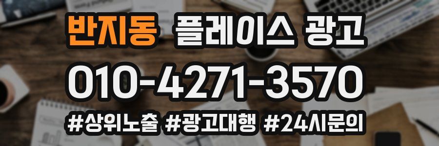 반지동 플레이스 광고