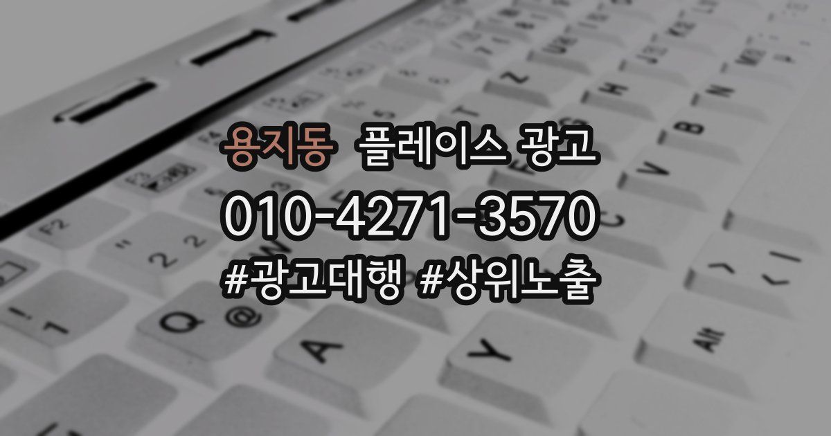 용지동 플레이스 광고