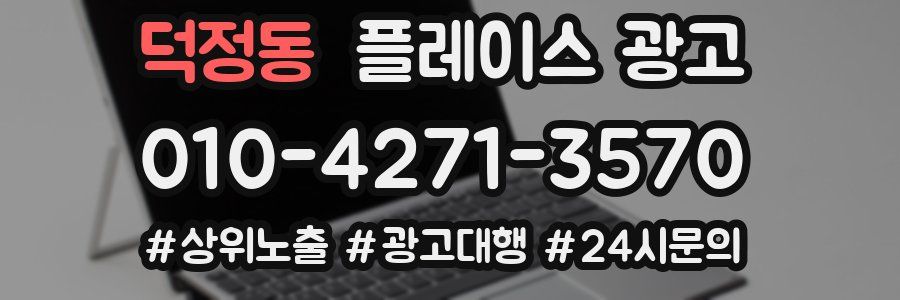 덕정동 플레이스 광고