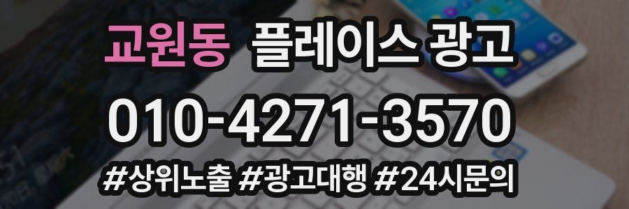 교원동 플레이스 광고