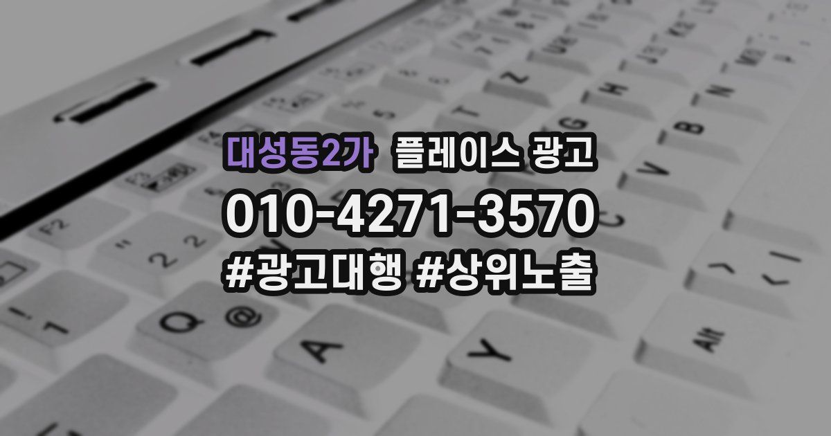 대성동2가 플레이스 광고