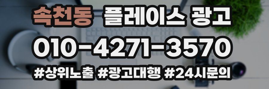 속천동 플레이스 광고