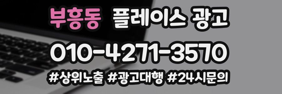 부흥동 플레이스 광고