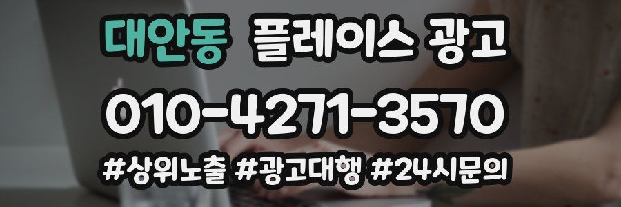 대안동 플레이스 광고