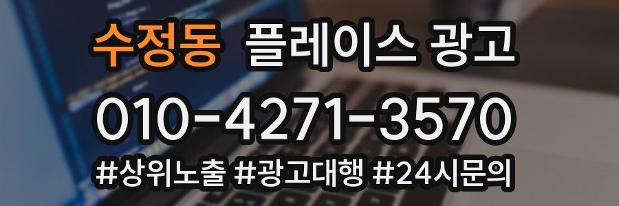 수정동 플레이스 광고