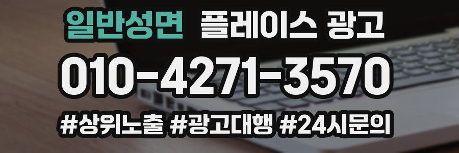 일반성면 플레이스 광고