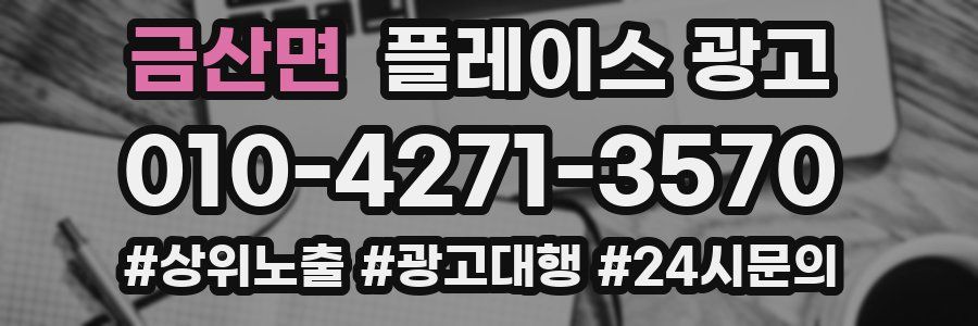 금산면 플레이스 광고