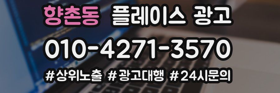 향촌동 플레이스 광고