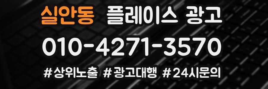 실안동 플레이스 광고