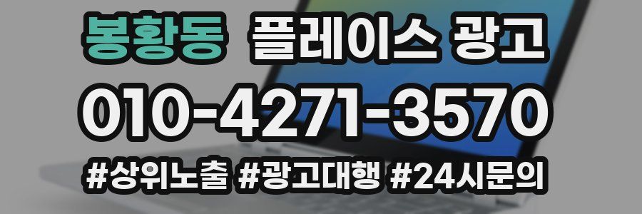 봉황동 플레이스 광고