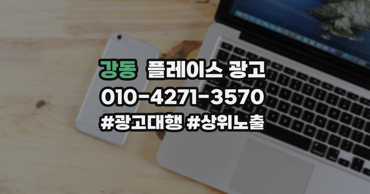 강동 플레이스 광고
