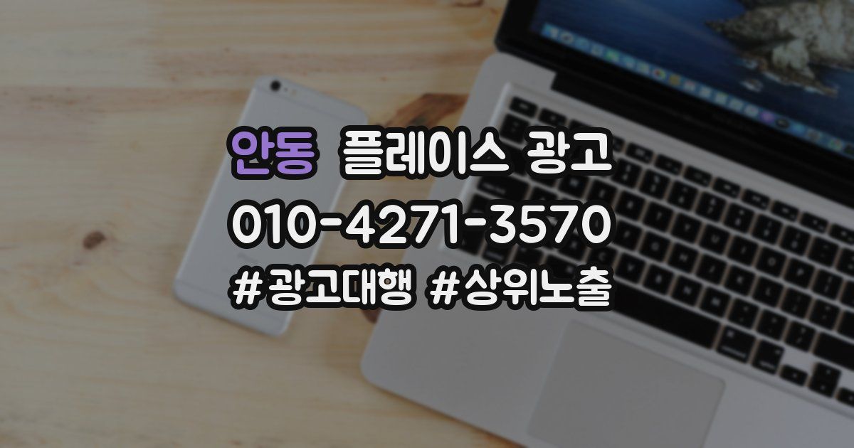 안동 플레이스 광고