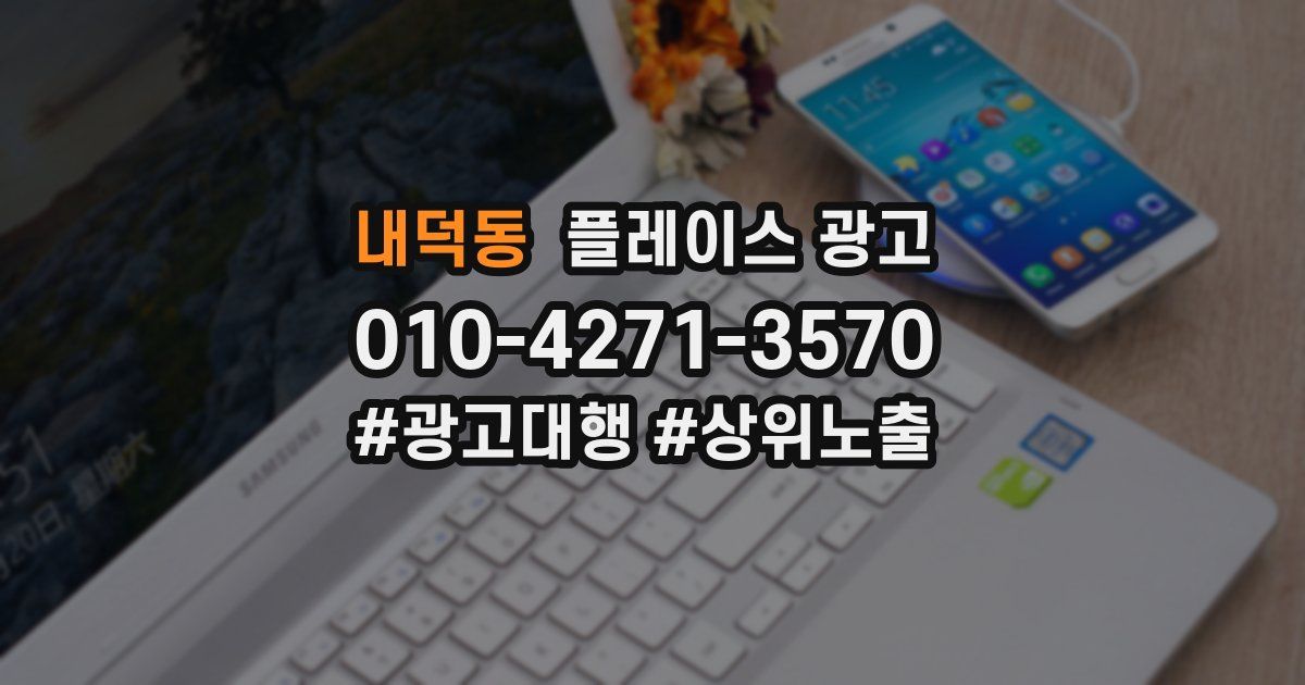 내덕동 플레이스 광고