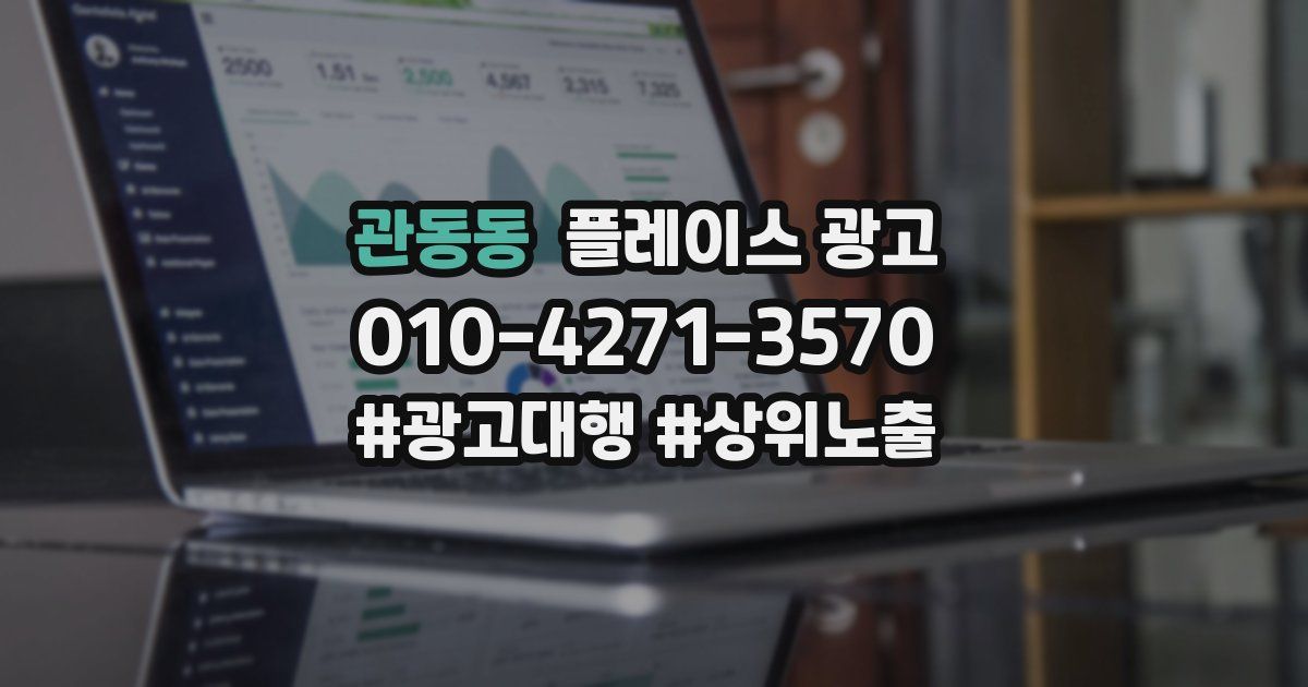 관동동 플레이스 광고