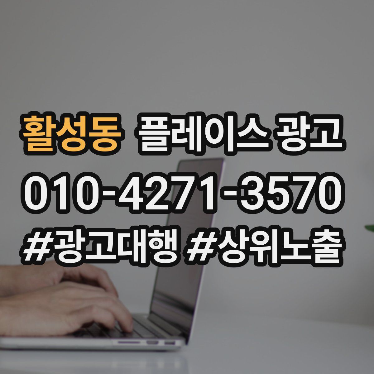 활성동 플레이스 광고