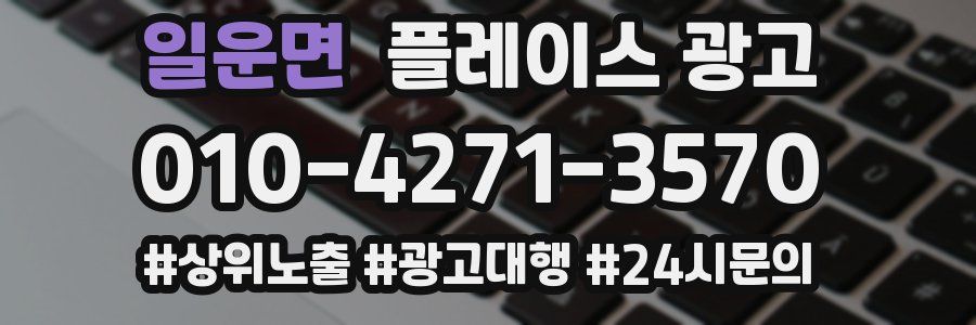 일운면 플레이스 광고