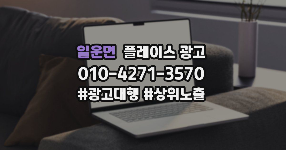 일운면 플레이스 광고
