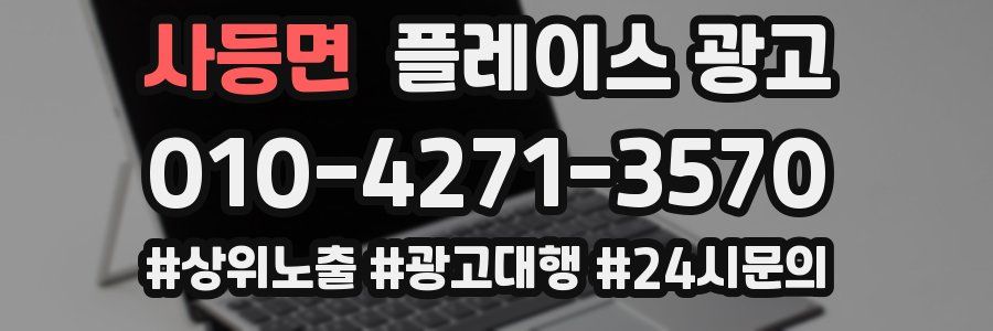 사등면 플레이스 광고