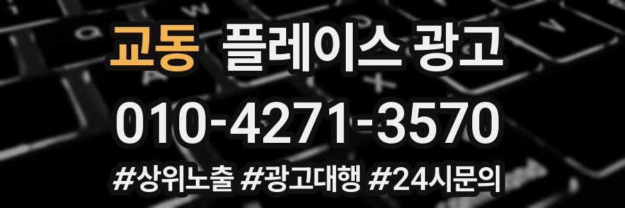 교동 플레이스 광고