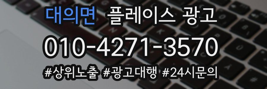 대의면 플레이스 광고