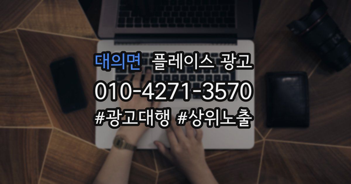 대의면 플레이스 광고