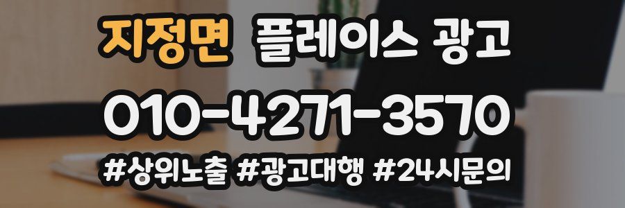 지정면 플레이스 광고