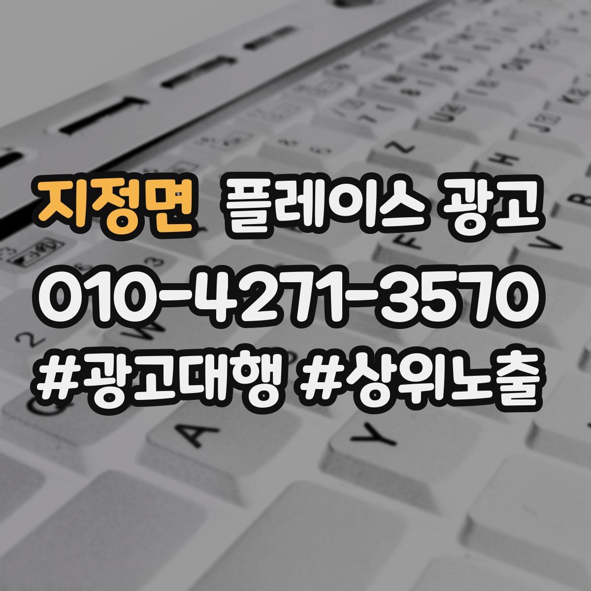 지정면 플레이스 광고
