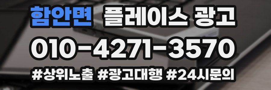 함안면 플레이스 광고