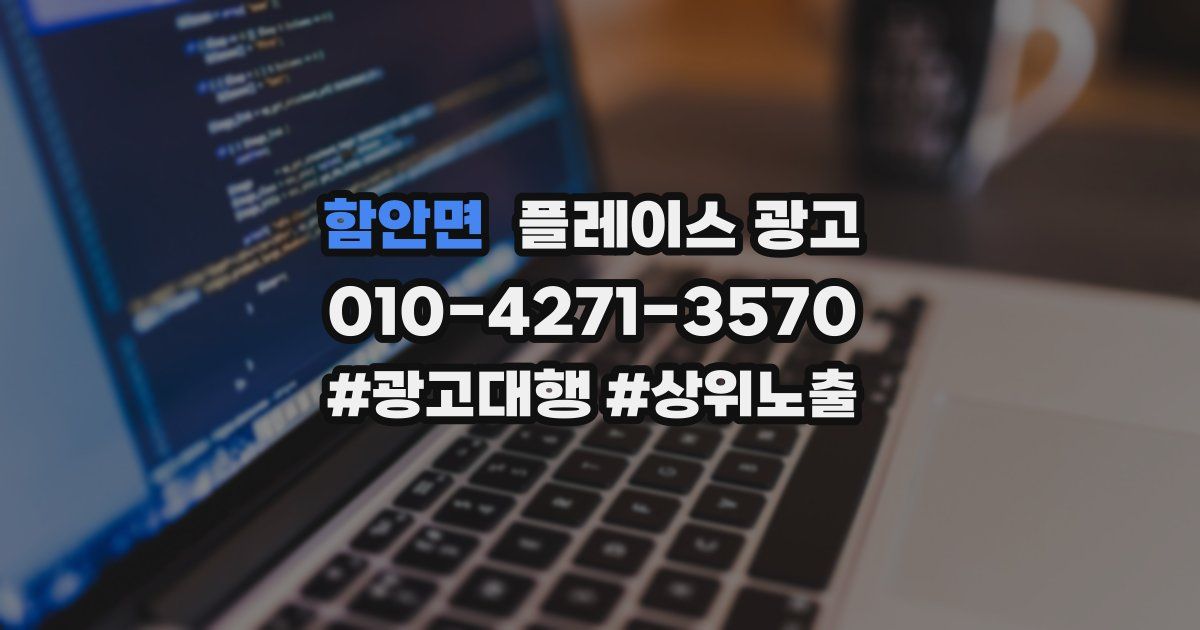 함안면 플레이스 광고