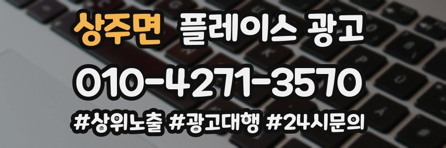 상주면 플레이스 광고