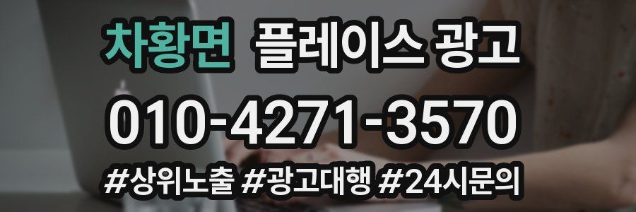 차황면 플레이스 광고