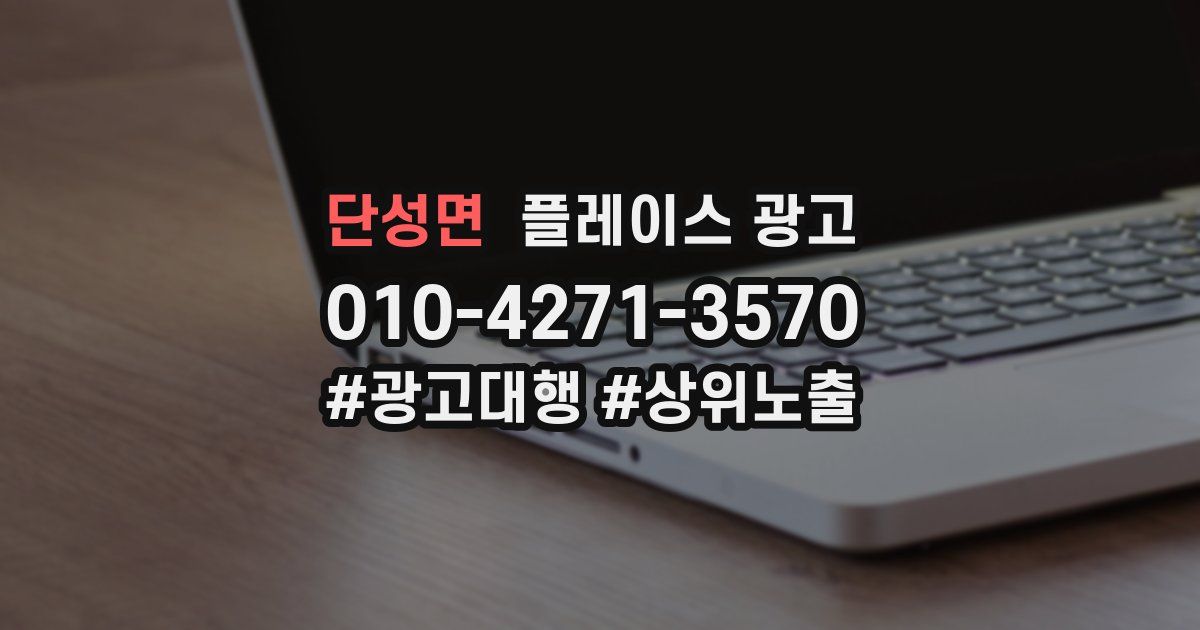 단성면 플레이스 광고