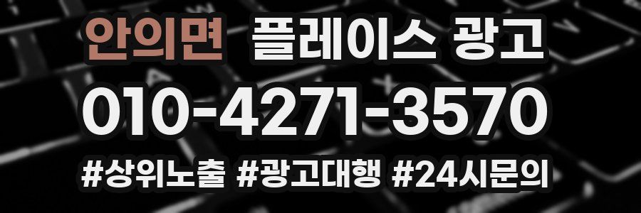 안의면 플레이스 광고