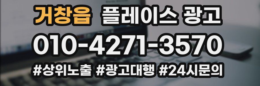 거창읍 플레이스 광고