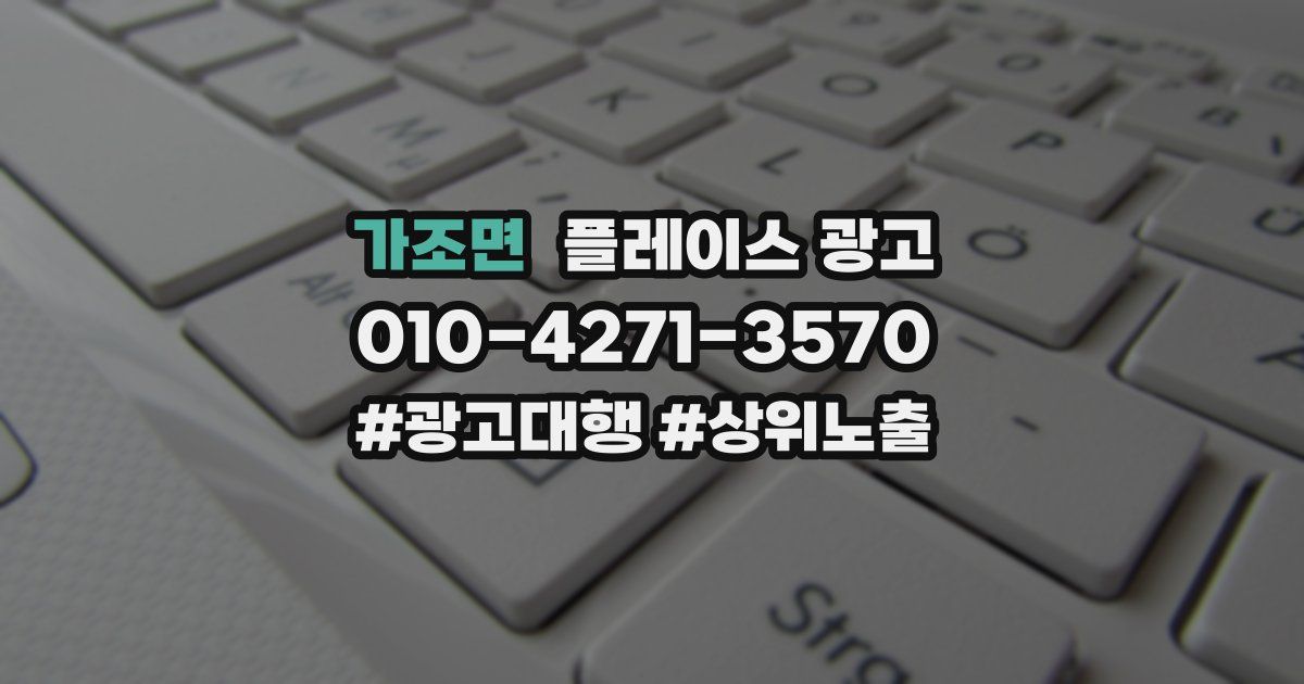 가조면 플레이스 광고