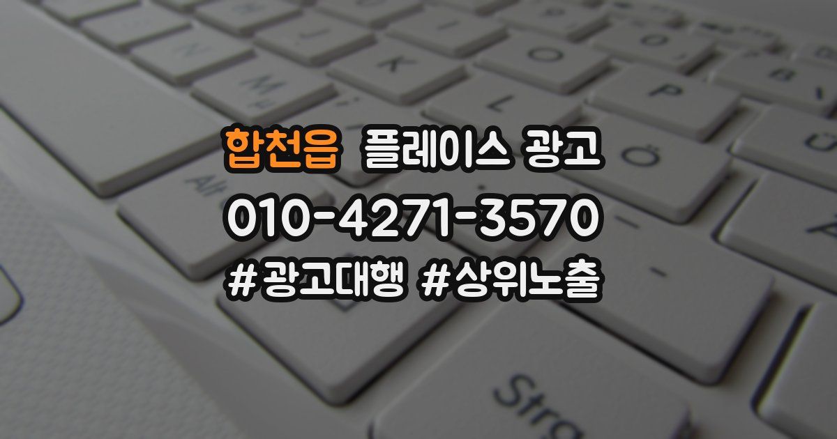 합천읍 플레이스 광고