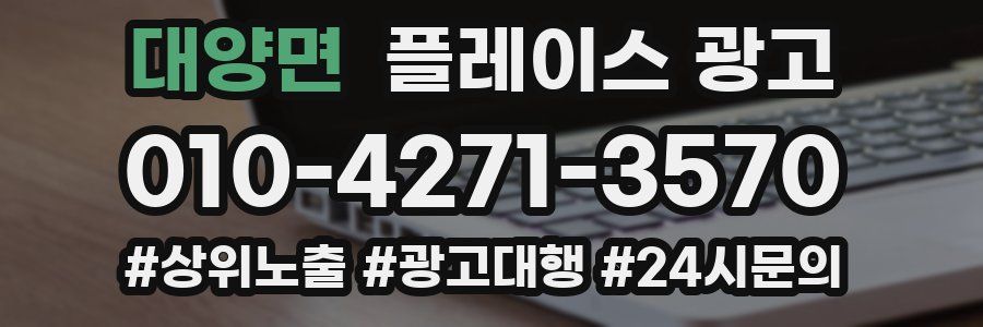 대양면 플레이스 광고