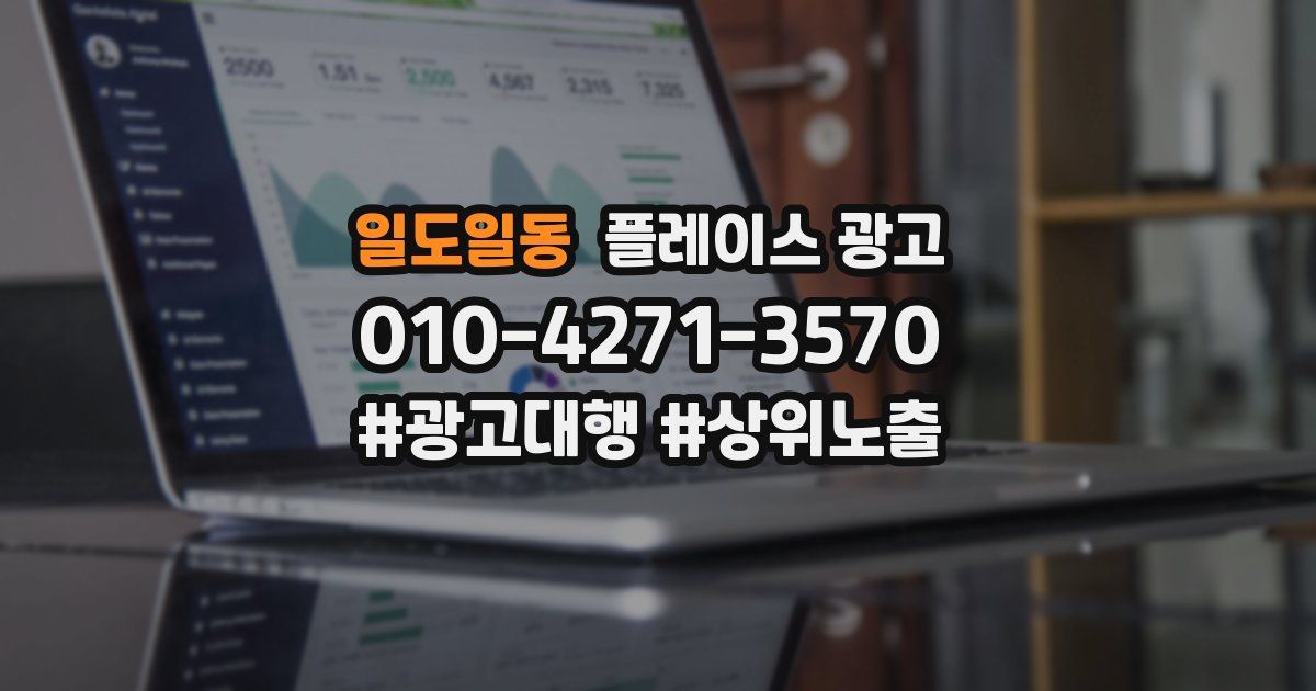 일도일동 플레이스 광고