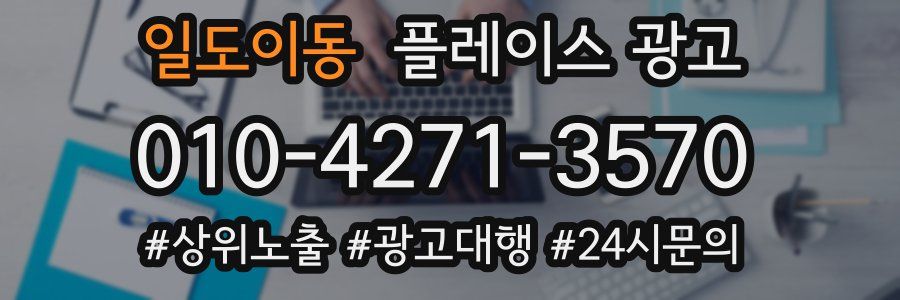 일도이동 플레이스 광고