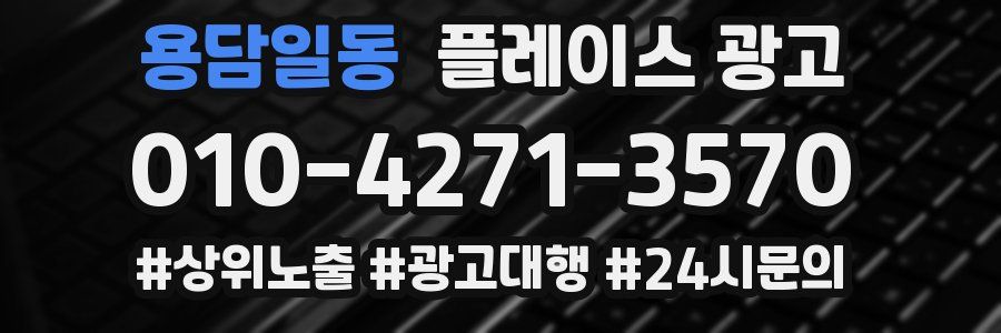 용담일동 플레이스 광고